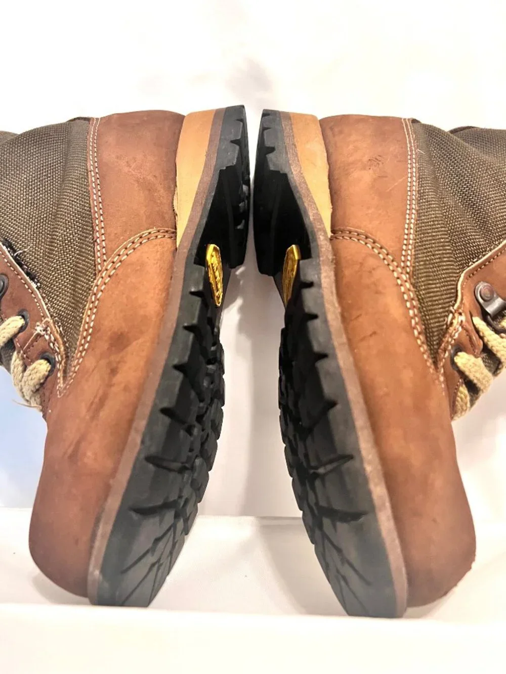 Rocky Boots-Combat Lace Up Youth-5 1/2 M-Vibram Sole-Brown/Tan Mix-Waterproof